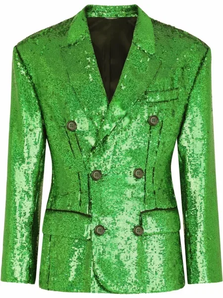 Sacou Dolce & Gabbana cu paiete verde
