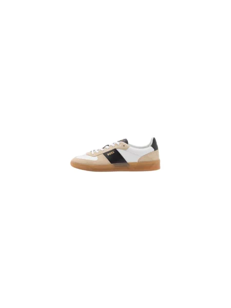 Sneakersy Hugo Boss skórzane beżowe