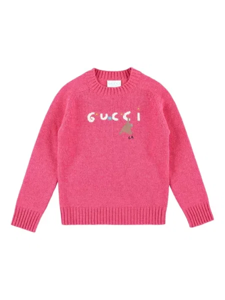 Sweter dziecięcy Gucci różowy