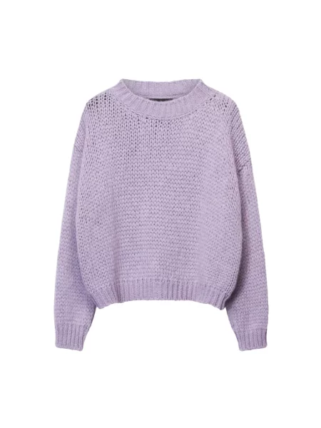 Sweter Roberto Collina z alpaki fioletowy