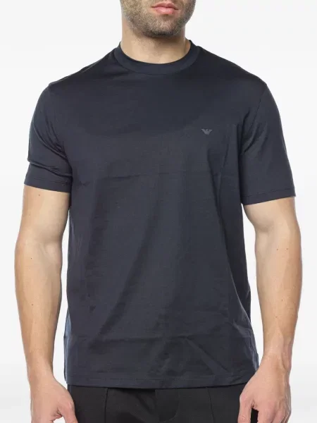 Tricou Emporio Armani cu autograf albastru