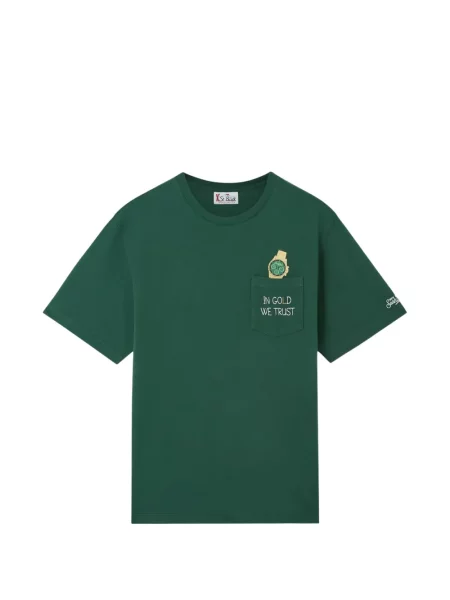Tricou Mc2 Saint Barth cu broderie verde