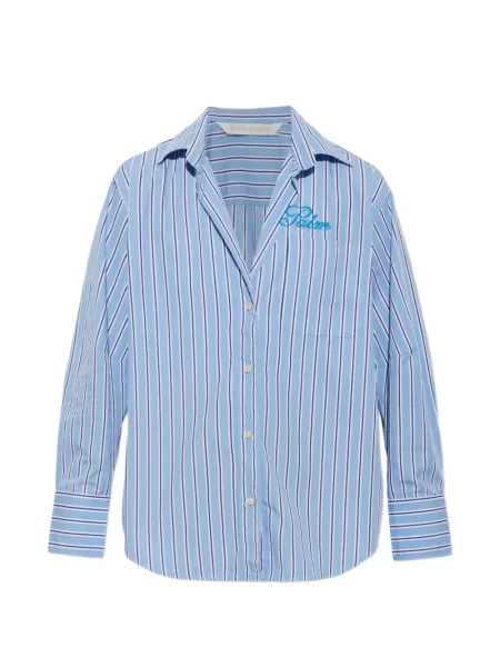 Cămașă Palm Angels cu broderie albastru