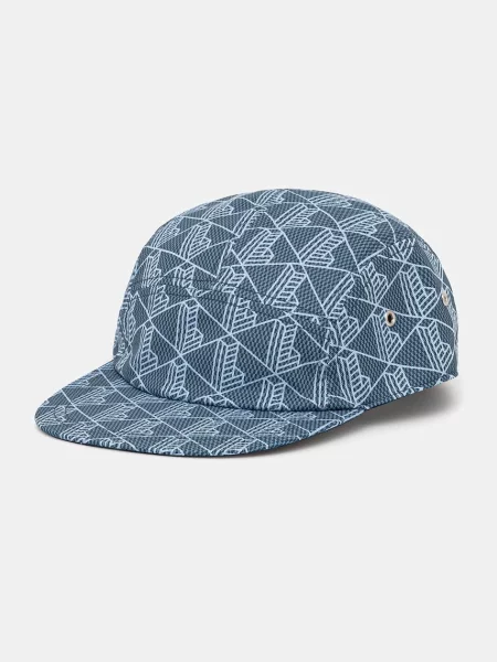 Шапка с козирка Lacoste с десен синьо