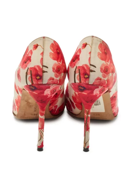 Kožne salonke Manolo Blahnik s cvjetnim printom s printom
