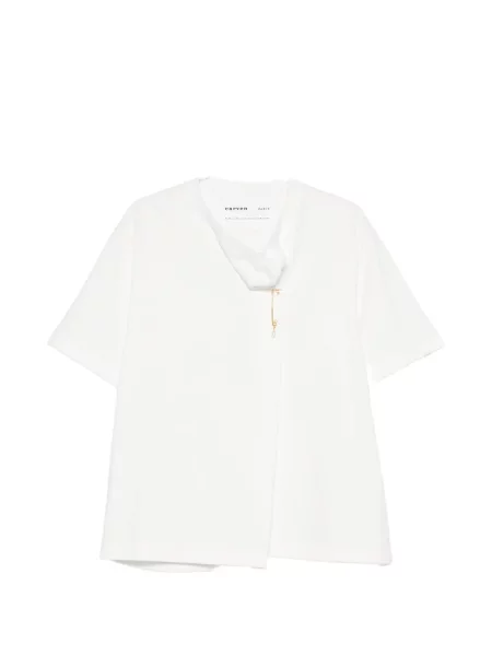 Koszulka Carven drapowana biała