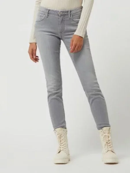 Jeansy ze średnim stanem o kroju slim fit z dodatkiem streczu model ‘Alva’ Marc O'polo Denim