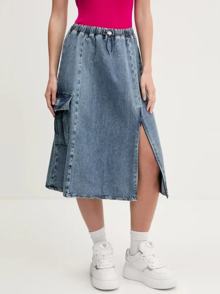 Джинсовая юбка Moschino голубая