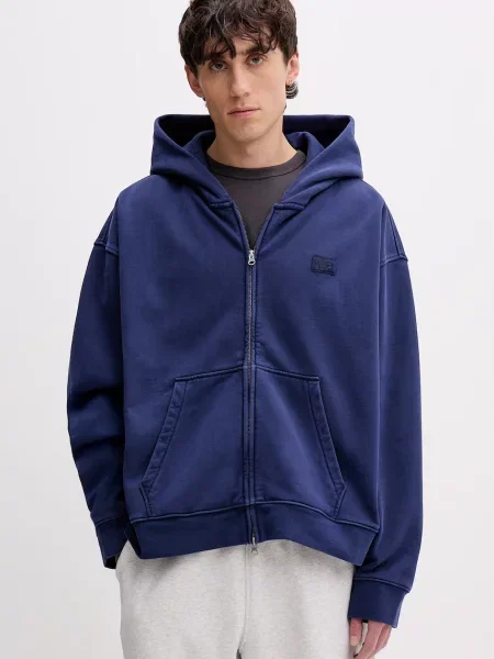 Vans Bluza rozpinana z kapturem z bawełną Premium LX Full Zip niebieska