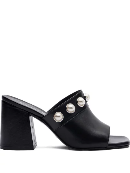 Sandale Stuart Weitzman cu perle negru