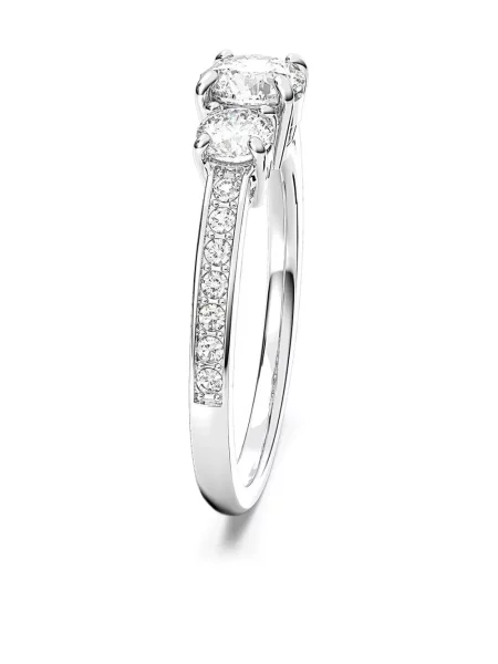 Inel Swarovski argintiu