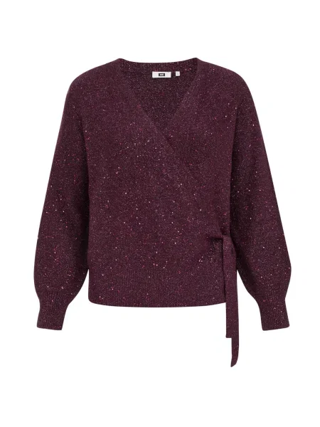 WE Fashion Geacă tricotată mov vânătă