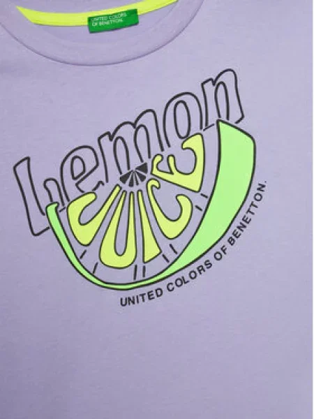 United Colors Of Benetton Majica Regular Fit vijolična