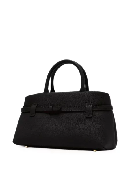 Geantă shopper Manu Atelier din piele negru