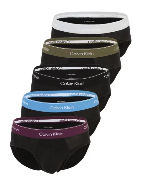 Calvin Klein Underwear Slip gri deschis / oliv / mov închis negru