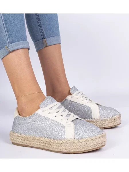 Espadrile D/ceo argintiu