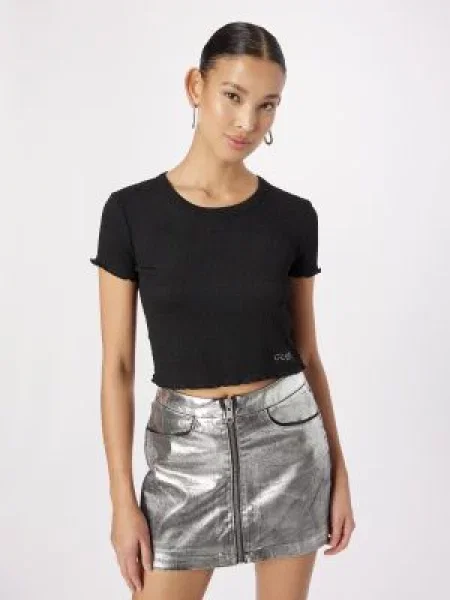 GUESS Tricou | Cropped Fit negru