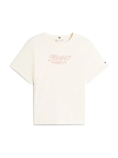 Tommy Hilfiger Curve Tričko / červená béžová