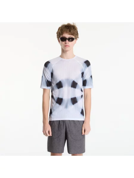 Tricou SOAR Race Tee White Black Kalidescope M alb