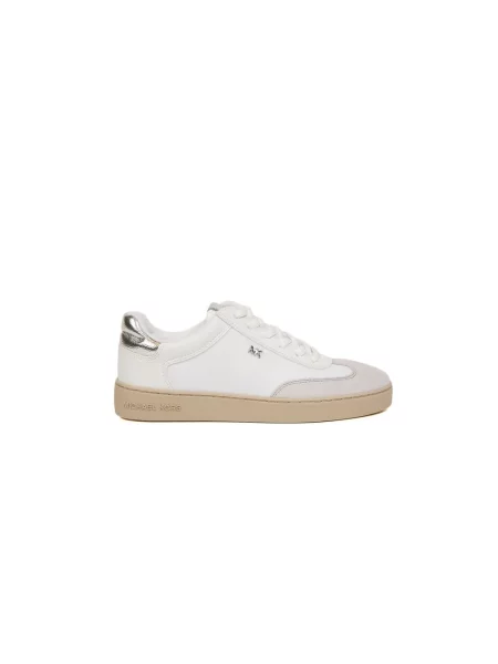 Sneakersy Michael Kors sznurowane skórzane białe