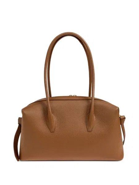 Δερμάτινη τσάντα shopper Yuzefi καφέ