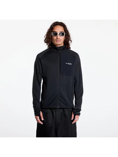 Trekingová mikina Columbia Triple Canyon Grid Fleece Full II black černá