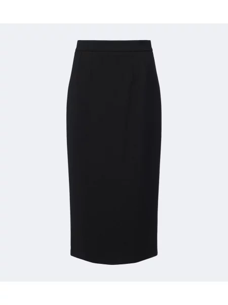 Fustă tip creion Dolce&gabbana de lână negru