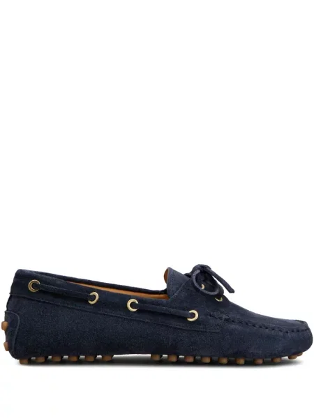 Pantofi loafer Tod's cu șireturi din dantelă albastru