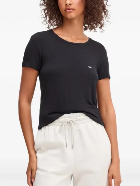 Tricou Armani Exchange cu tepi negru