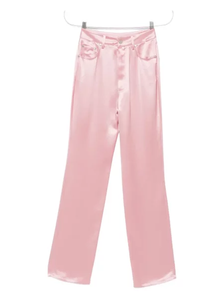 Pantaloni Nanushka cu 5 buzunare roz