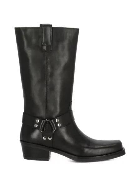 Botine Julie Dee din piele negru