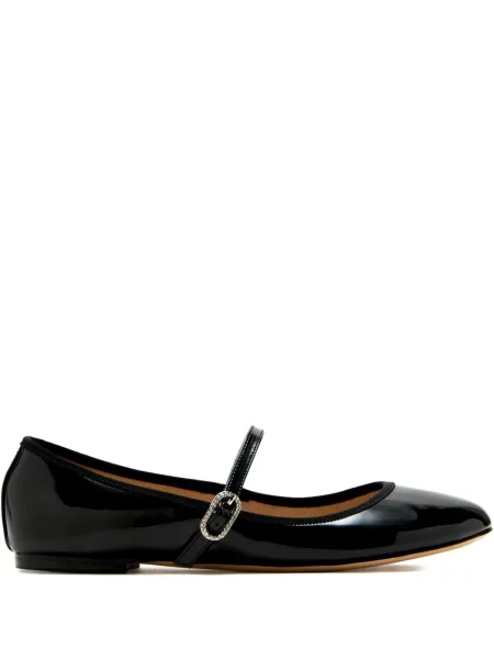 Balerini House Of Ballerinas din piele cu cataramă negru