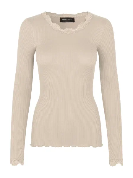 Rosemunde Tricou ecru / brocart