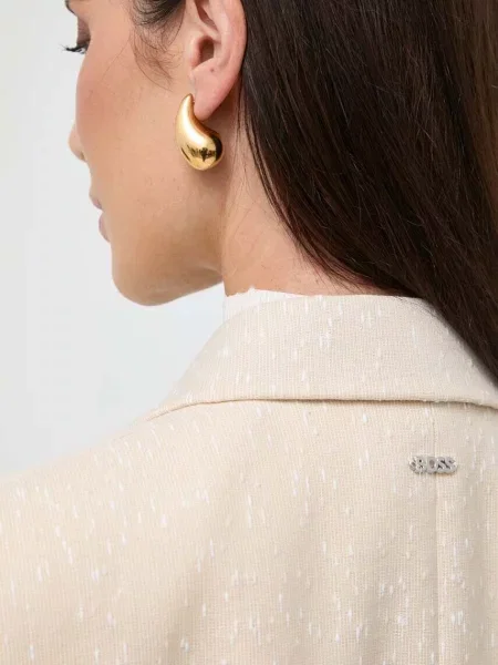 Двубортный пиджак Boss бежевый