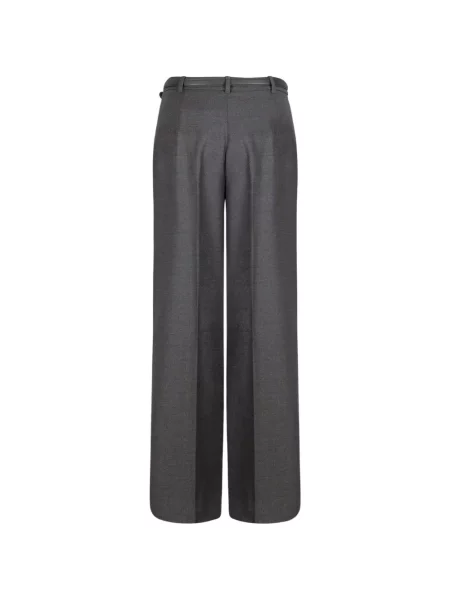 Cu centură pantaloni Max Mara gri