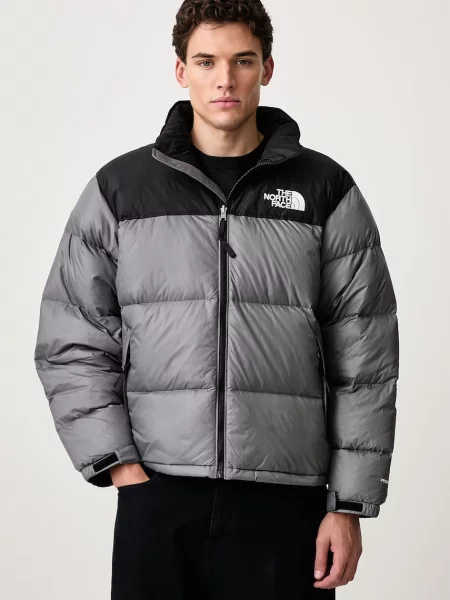 The North Face geacă cu puf pentru bărbați RETRO NUPTSE gri