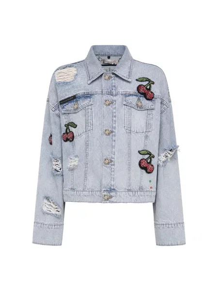 Kurtka Philipp Plein niebieska