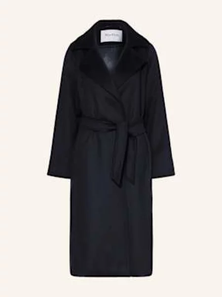 Max Mara Kabát Z Velbloudí Srsti Manuela tmavě modrá