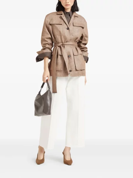 Pantaloni Brunello Cucinelli alb