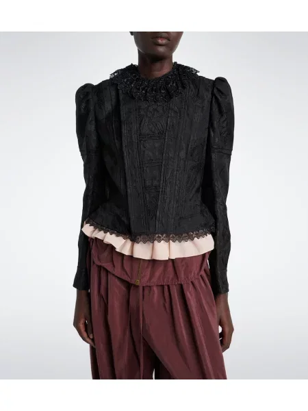 Geacă Chloé de lână negru