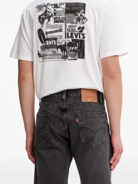 Scurt reversibil tricou Levi's® cu imagine negru