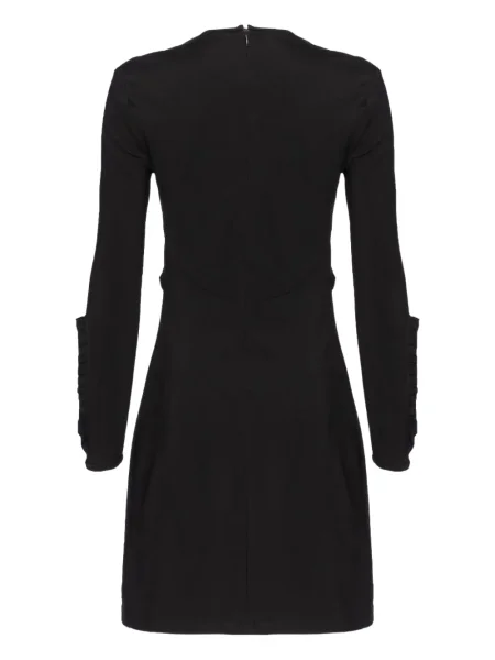 Rochie mini Pinko cu volane de costum negru