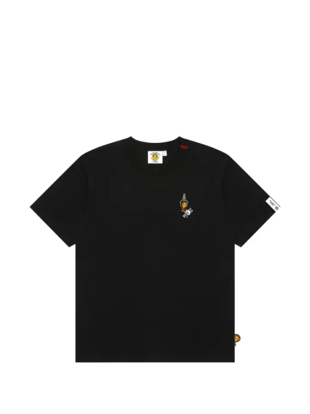 Grafic tricou A Bathing Ape® cu imagine negru