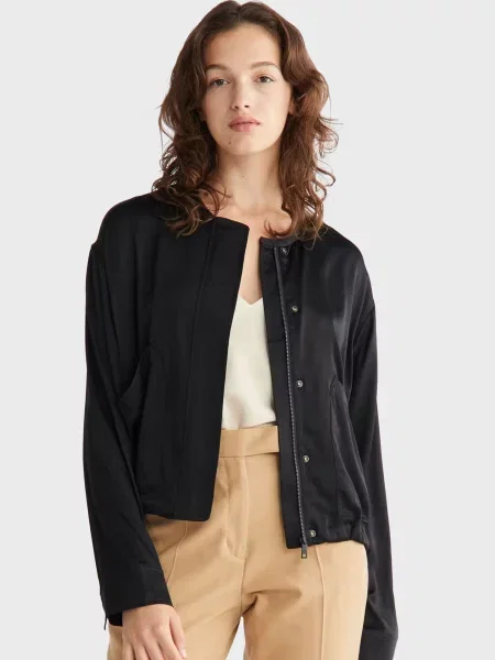 Атласна вітровка Calvin Klein чорна