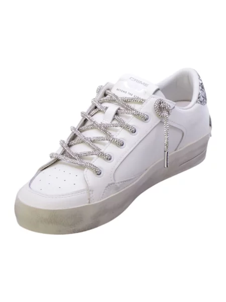 Pantofi Crime London din piele alb