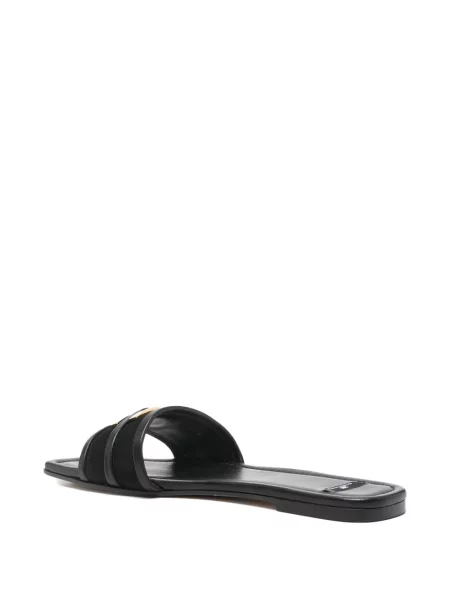 Sandale Elisabetta Franchi fără toc negru