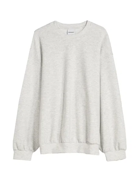 Bershka Majica pegasto siva