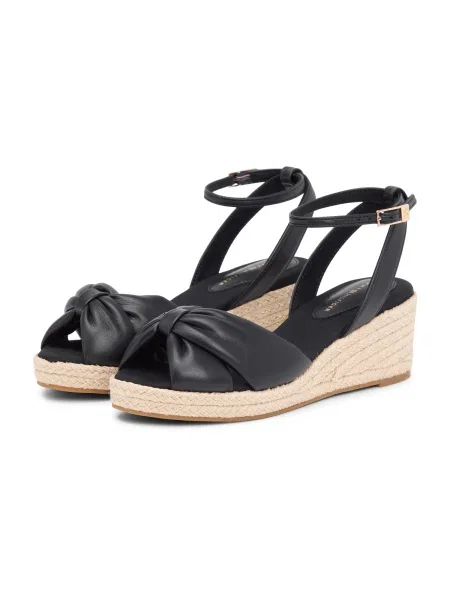 TOMMY HILFIGER Sandali s paščki črna