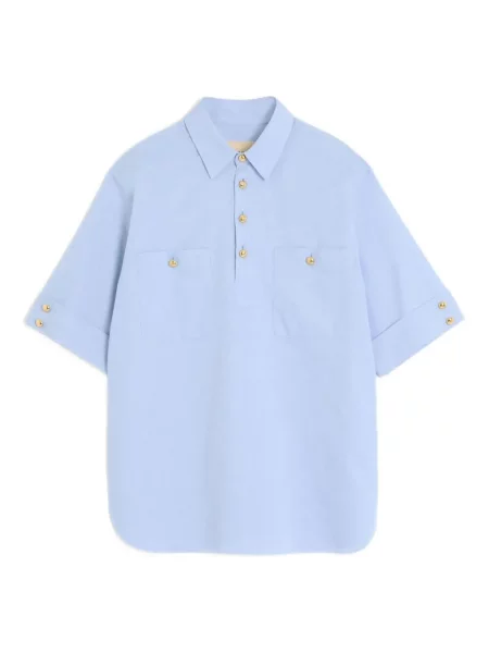 Oxford Valentino Garavani din țesătură twill albastru