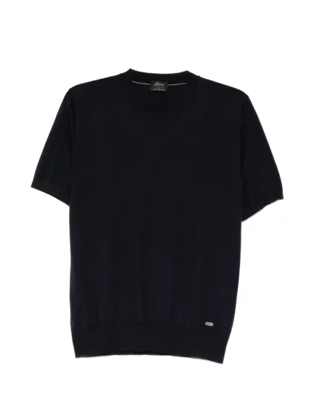Scurt tricou Brioni tricotate albastru